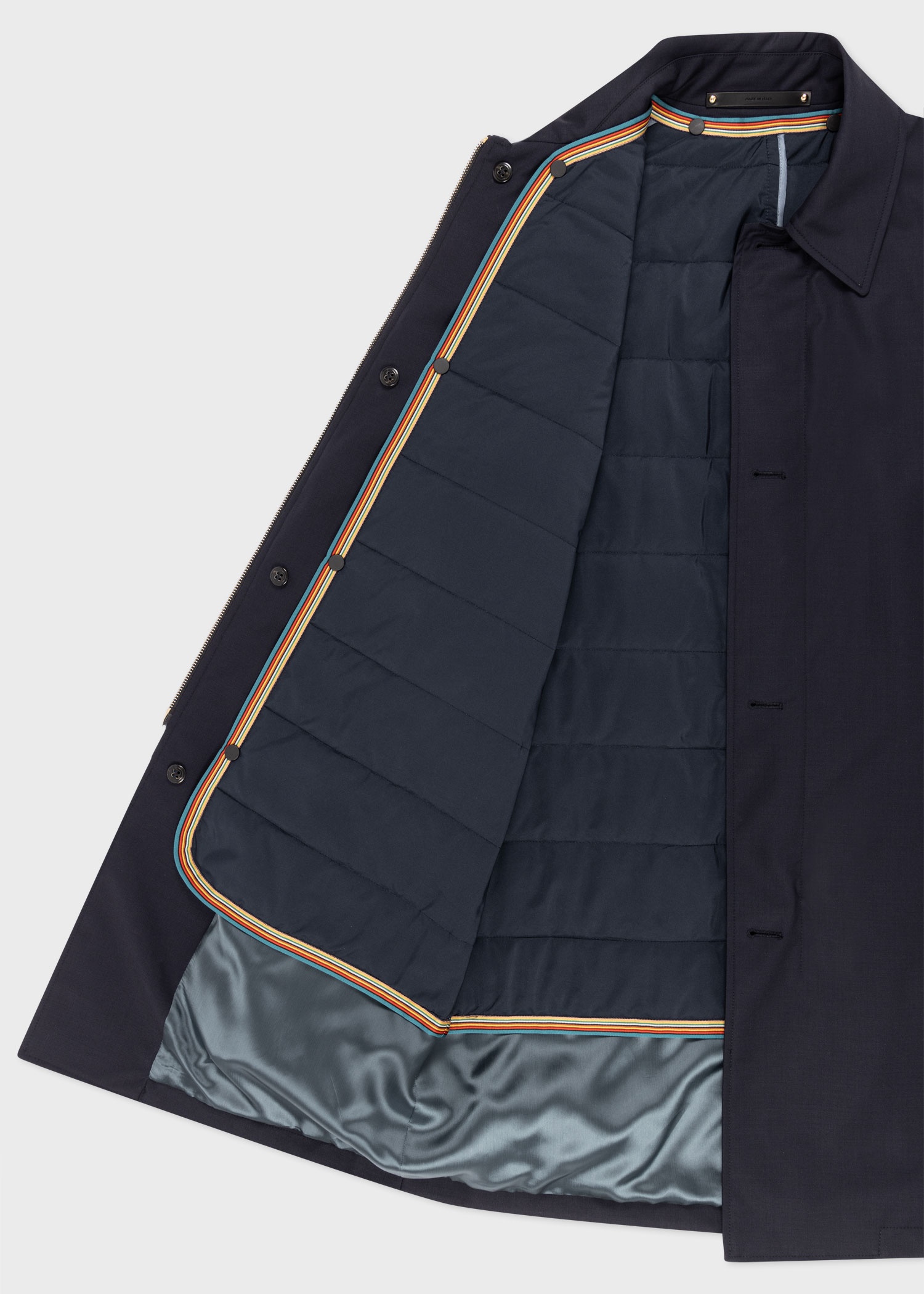 'Storm System' Wool Mac With Detachable Gilet - 3