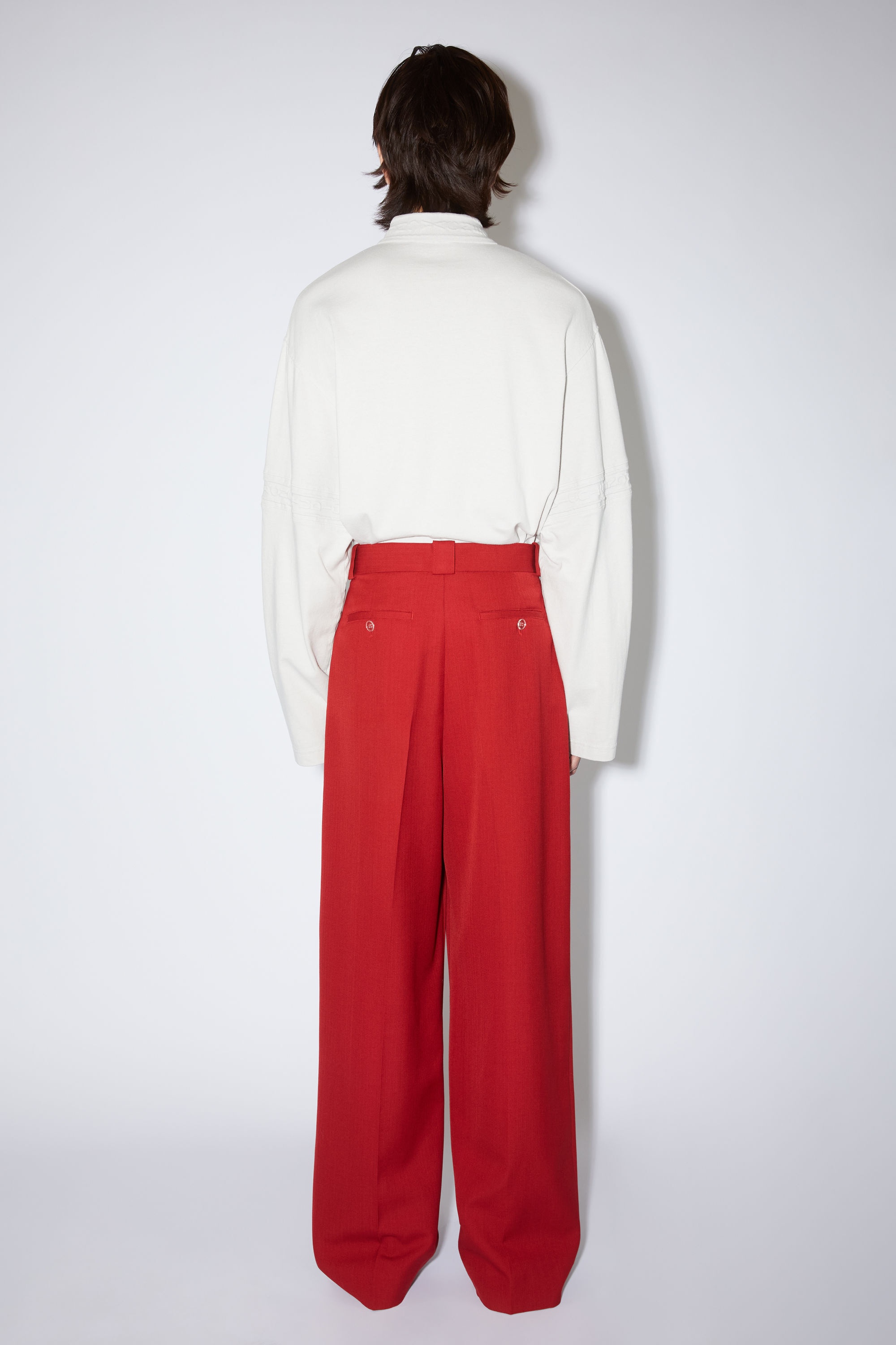 Tailored trousers - Cherry red - 3