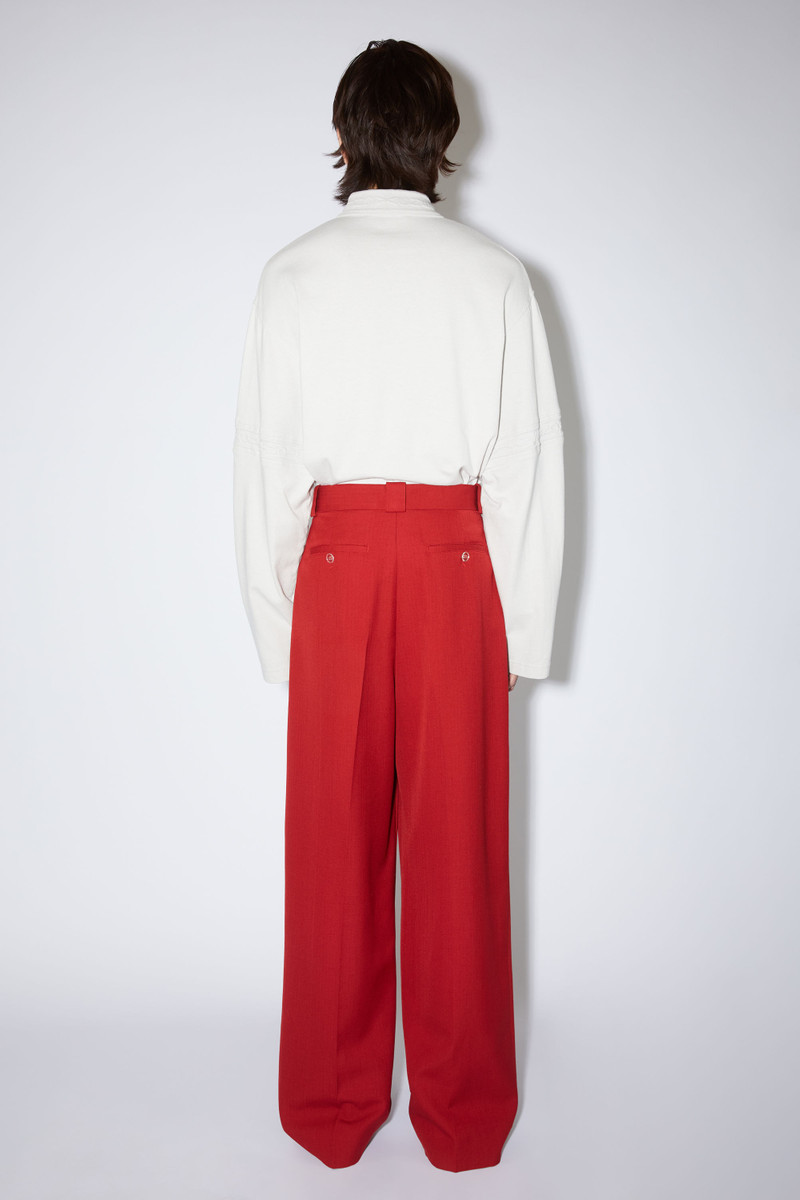 Tailored trousers - Cherry red 3