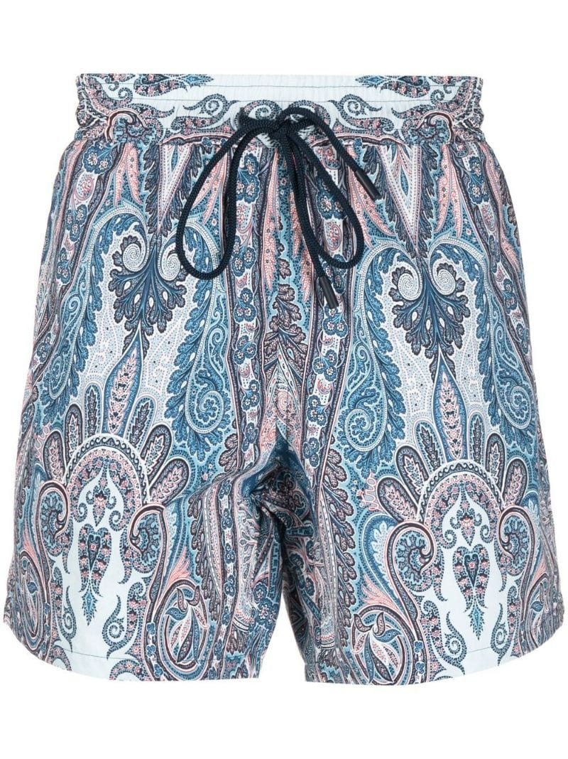 paisley-print swim shorts - 1