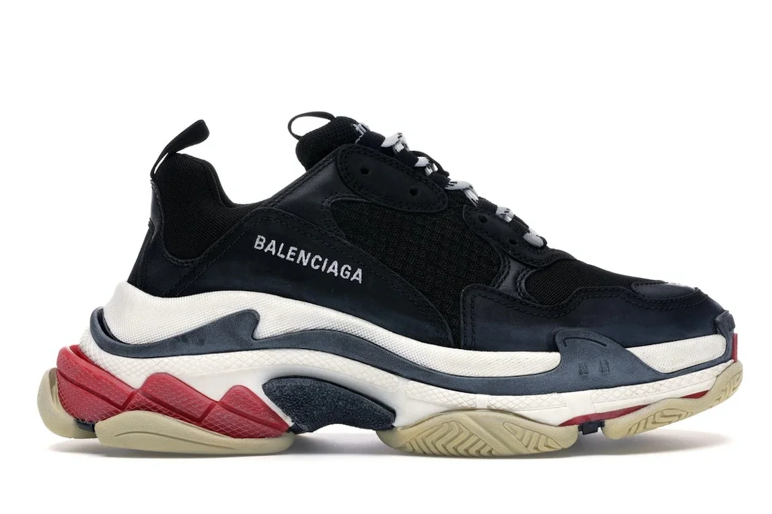 Balenciaga Triple S Black White Red (2018 Reissue) - 1