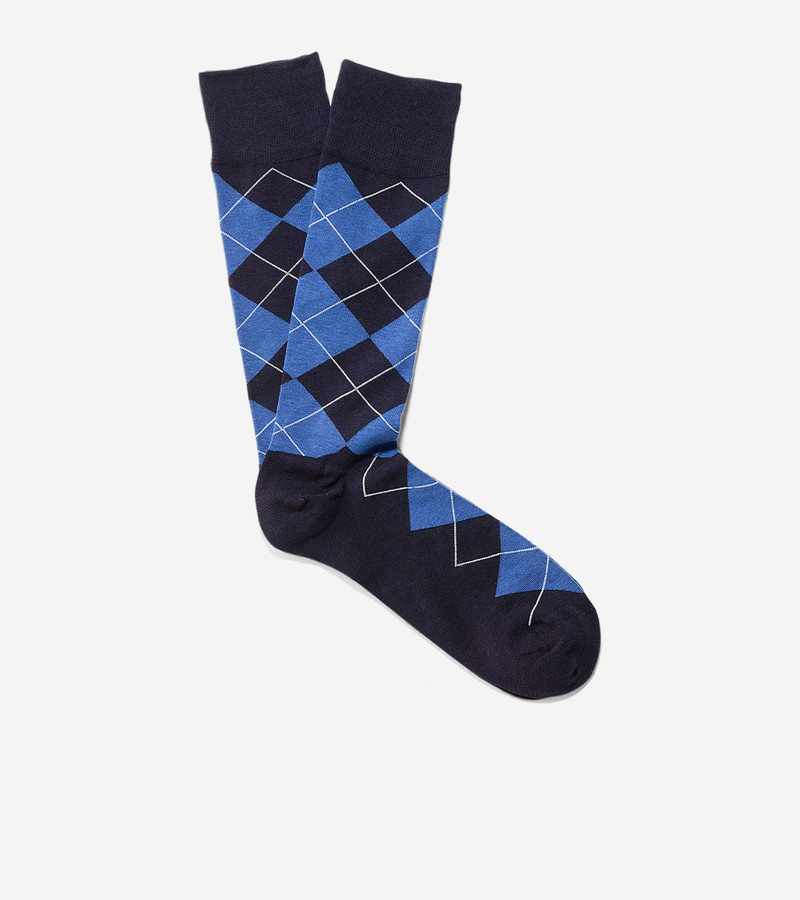 COLE HAAN Men's Classic Argyle Crew Socks outlook