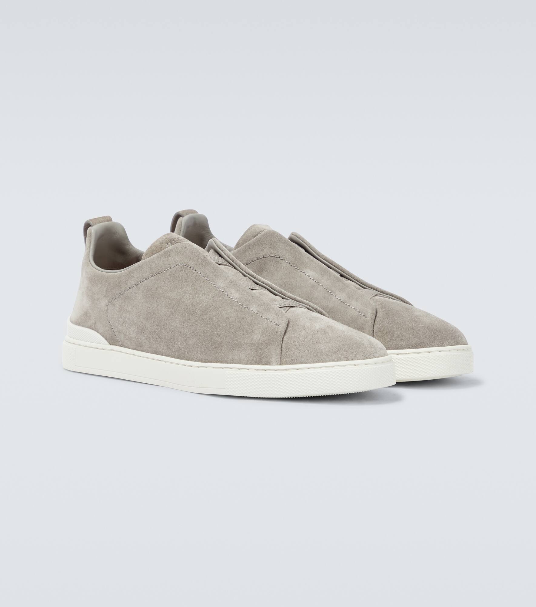 Triple Stitch suede sneakers - 5