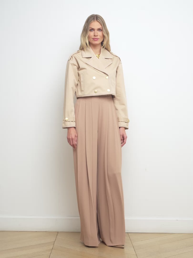 Kento Cropped Trench Coat - 7