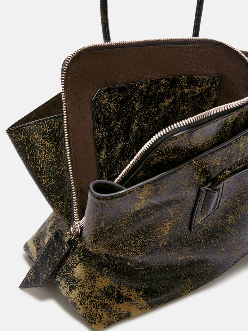 THE ATTICO ''LA PASSEGGIATA MEDIUM'' BROWN SHADES TOP HANDLE outlook