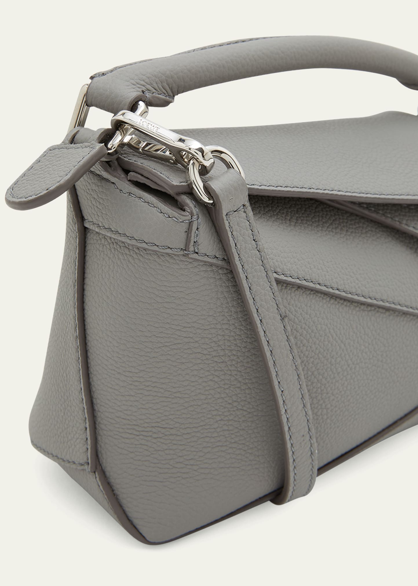 Mini Puzzle Edge Leather Shoulder Bag - 5