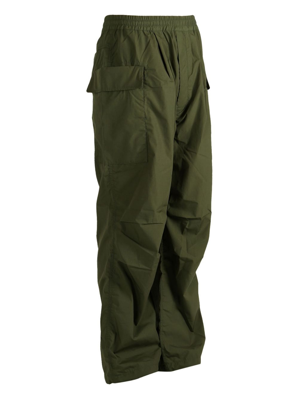 elastic-waist cargo trousers - 3