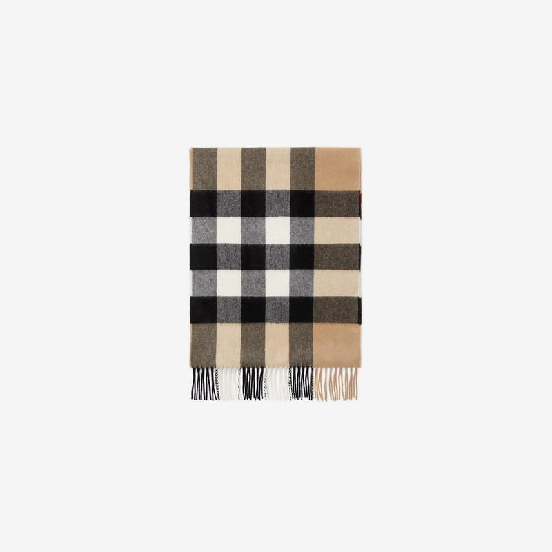 Check Cashmere Scarf 7