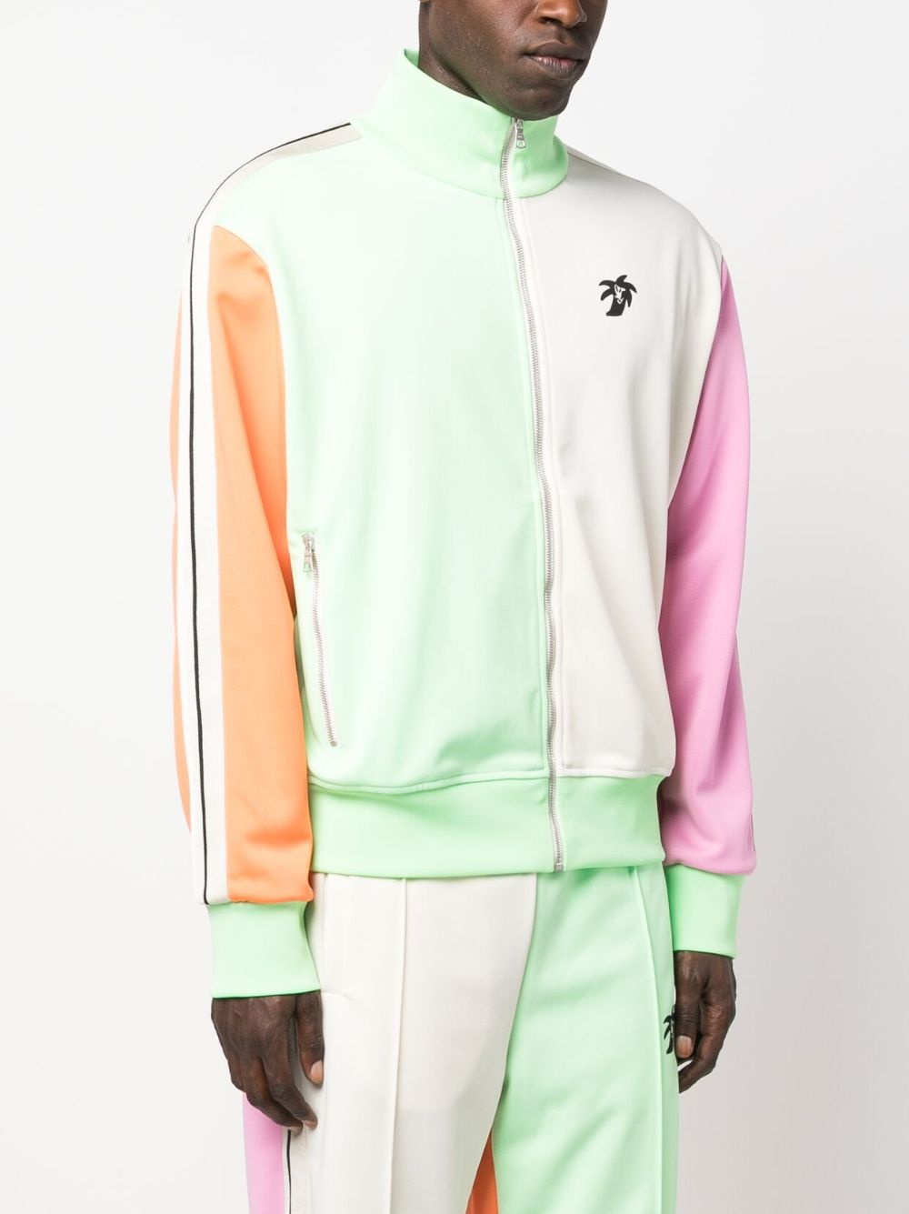 colourblock logo-print track jacket - 4