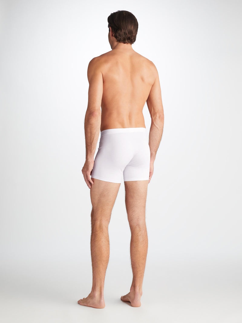 Men's Trunks Jack Pima Cotton Stretch White - 4