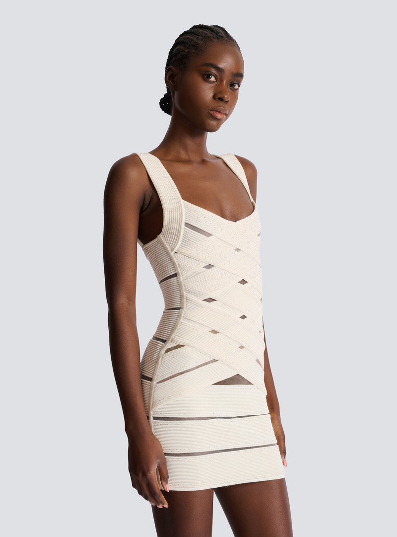 Mesh knit bodycon dress 7