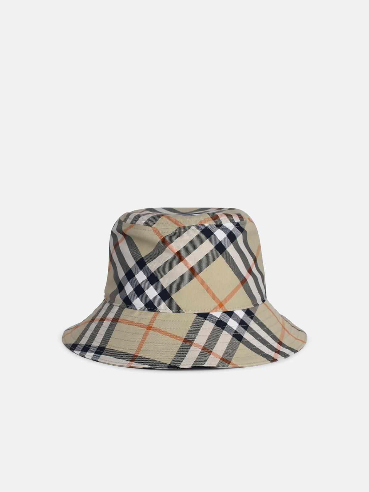 'CHECK' LIGHT GREEN POLYESTER HAT - 3