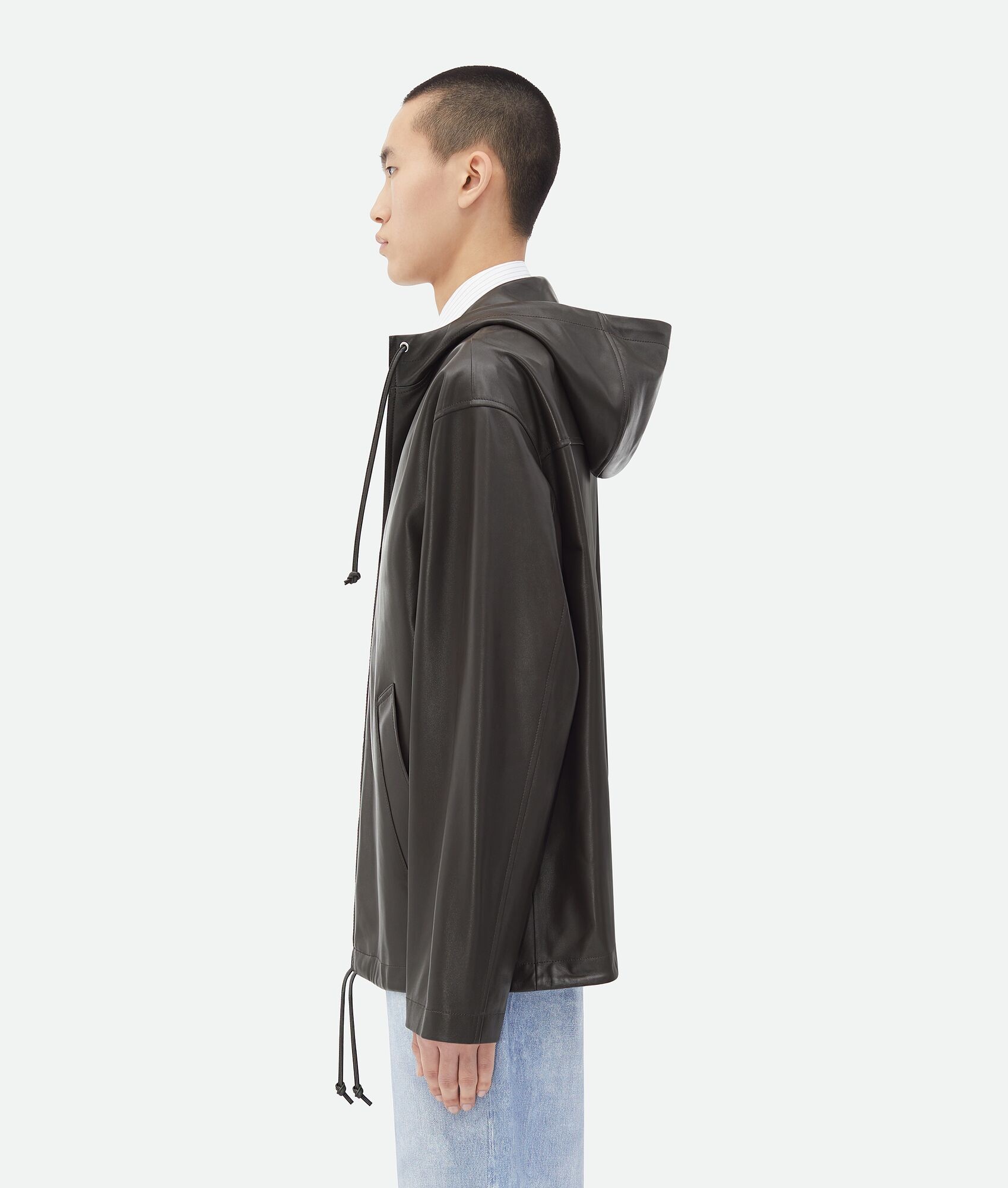 Leather Hooded Jacket - 2