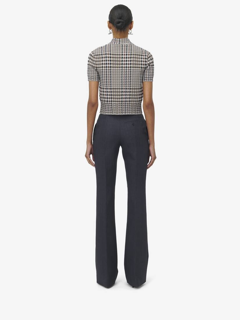 Prince of Wales Bootcut Trousers - 4
