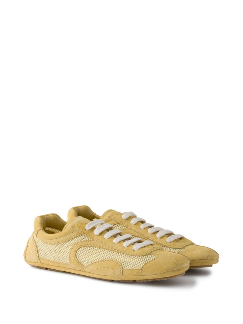 Prada re-edition suede mesh sneakers outlook