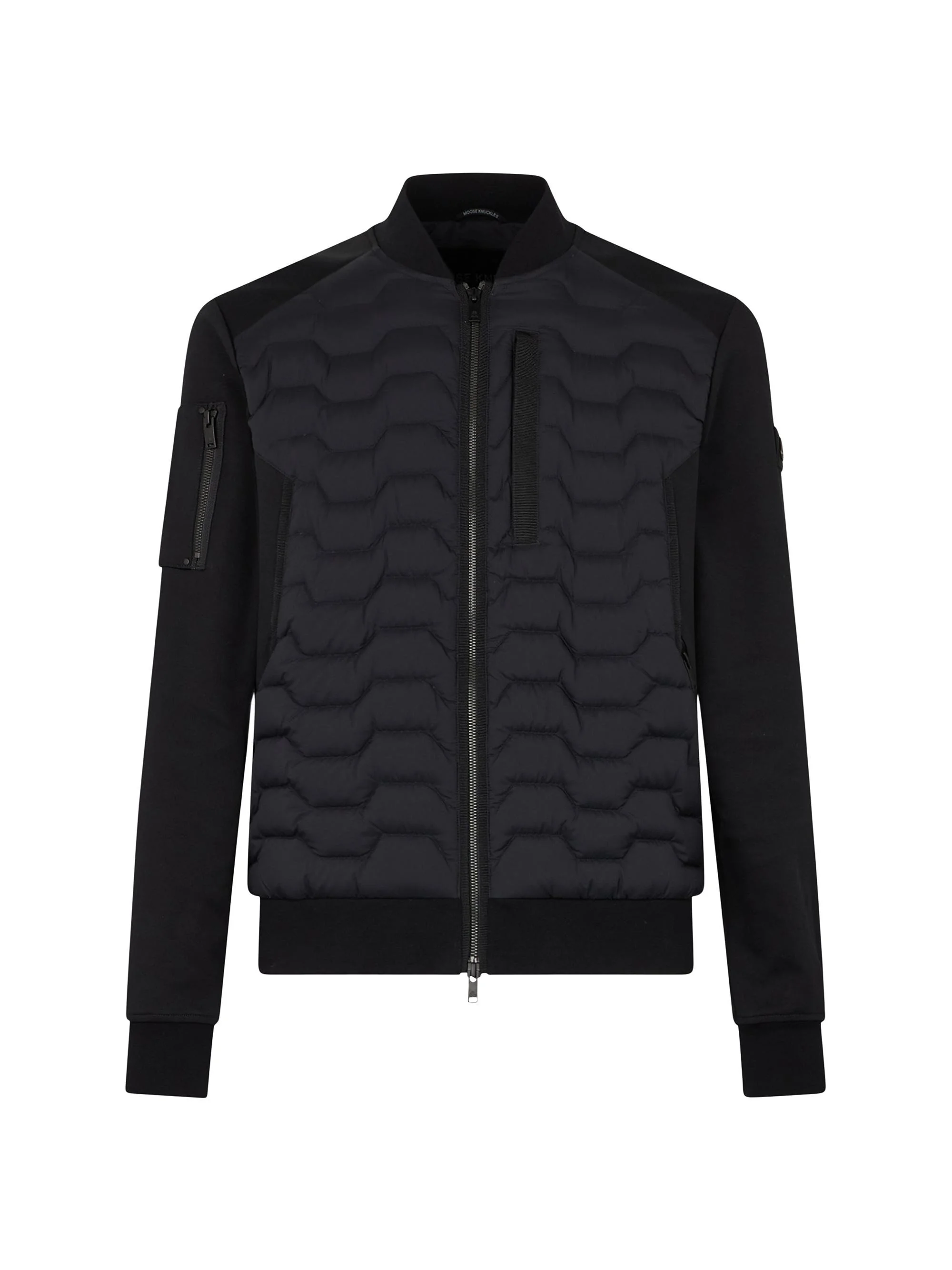 Men's Granite Down Bomber Jacket - Black - 1