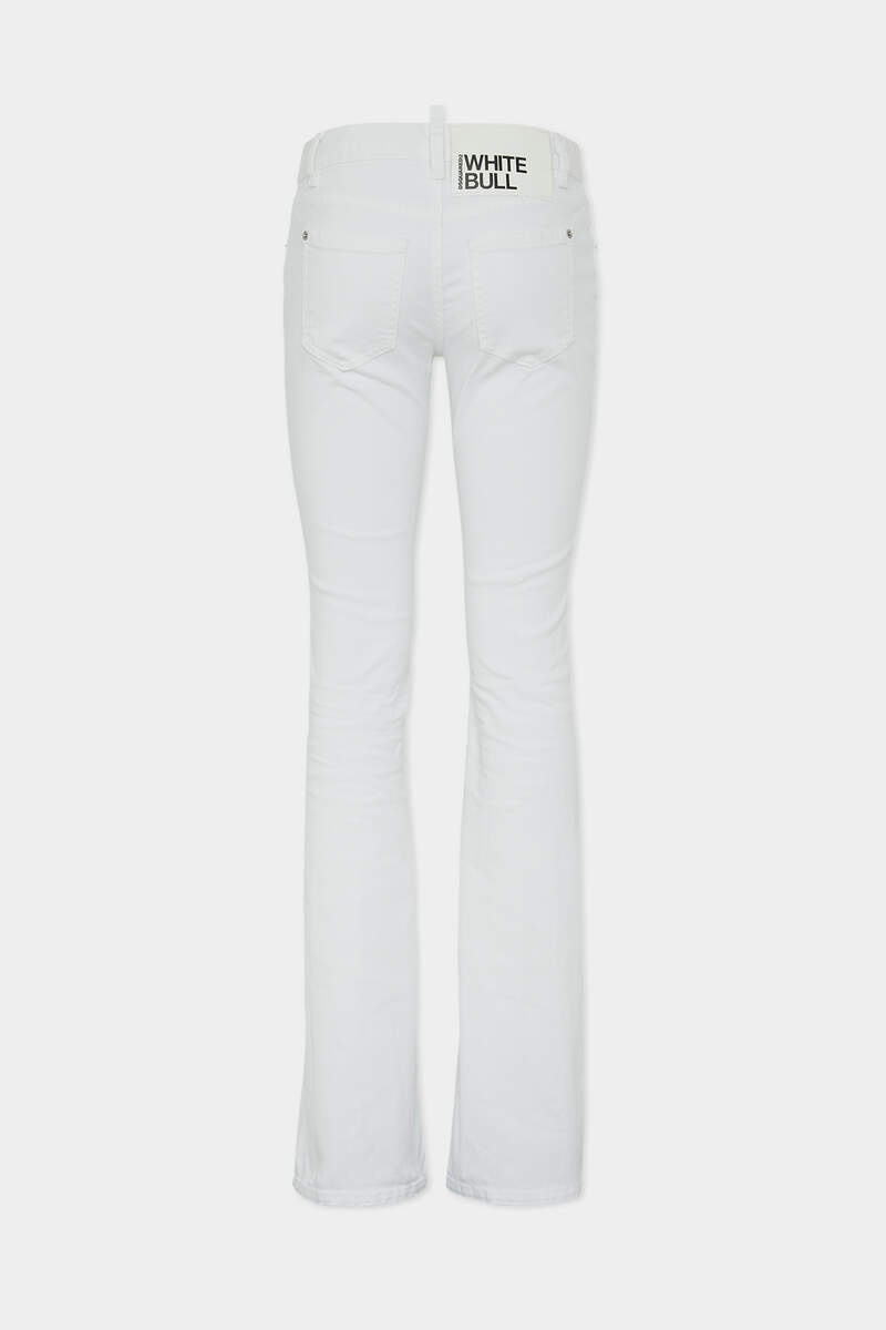 DYED MEDIUM WAIST FLARE JEANS - 2
