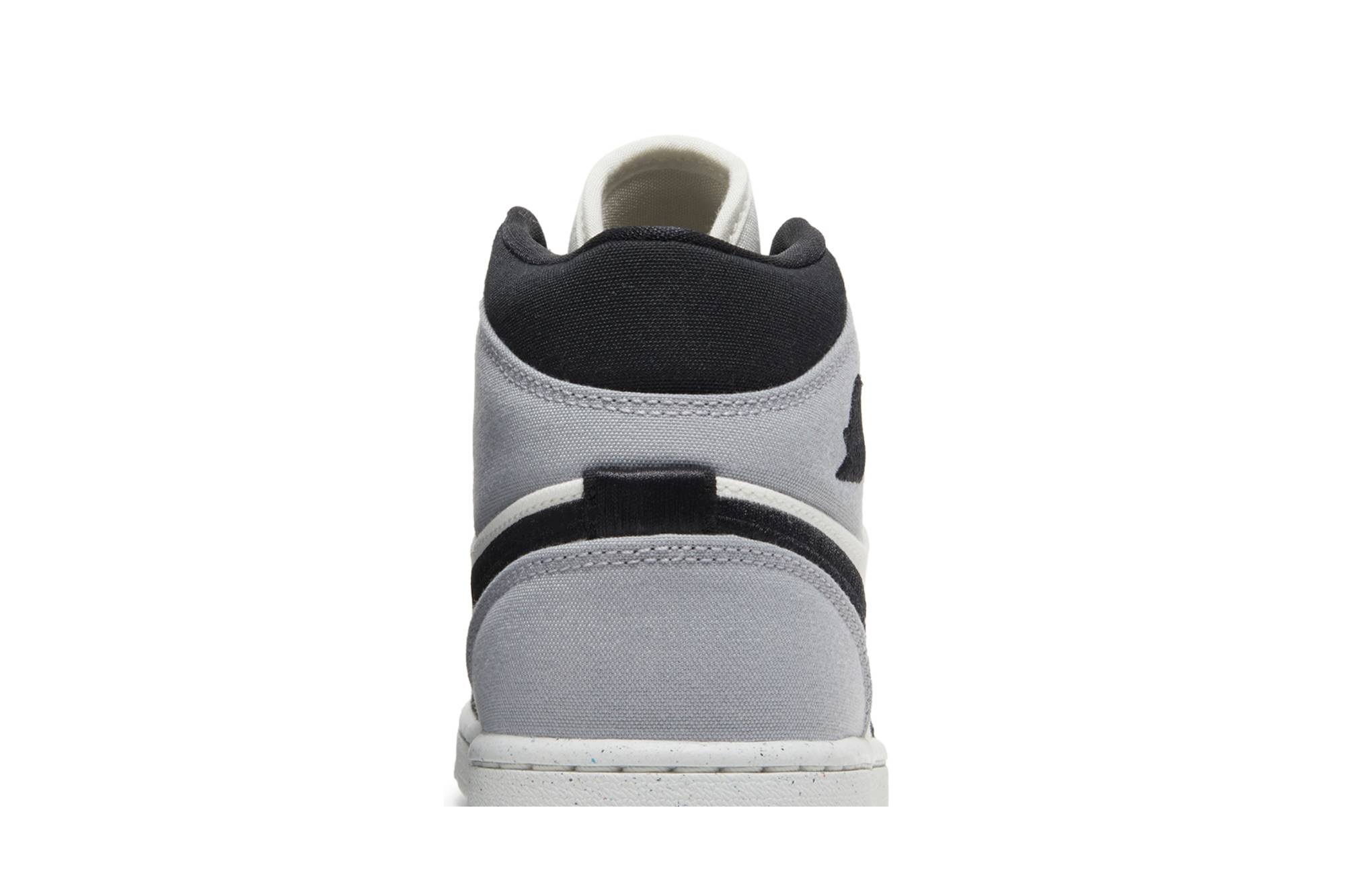 Wmns Air Jordan 1 Mid SE 'Light Steel Grey Canvas' - 7