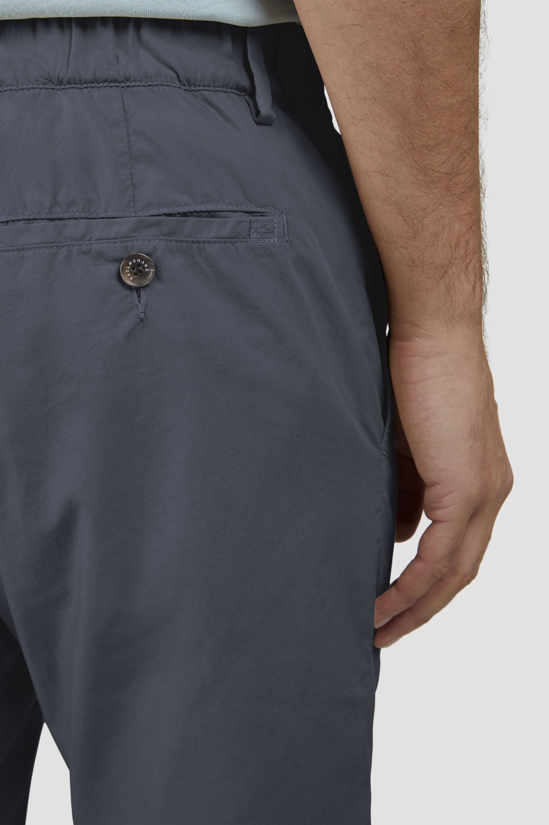 ULTRALIGHT POPLIN COTTON BERMUDA WITH DRAWSTRING - 4