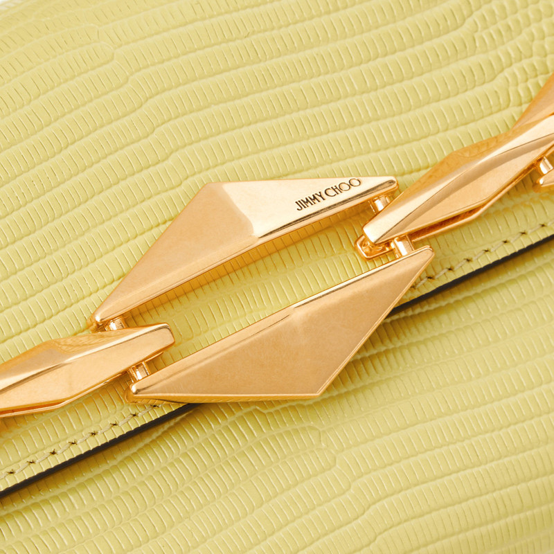 Diamond Shoulder East-West S
Yellow Lizard Print Mini Shoulder Bag 3