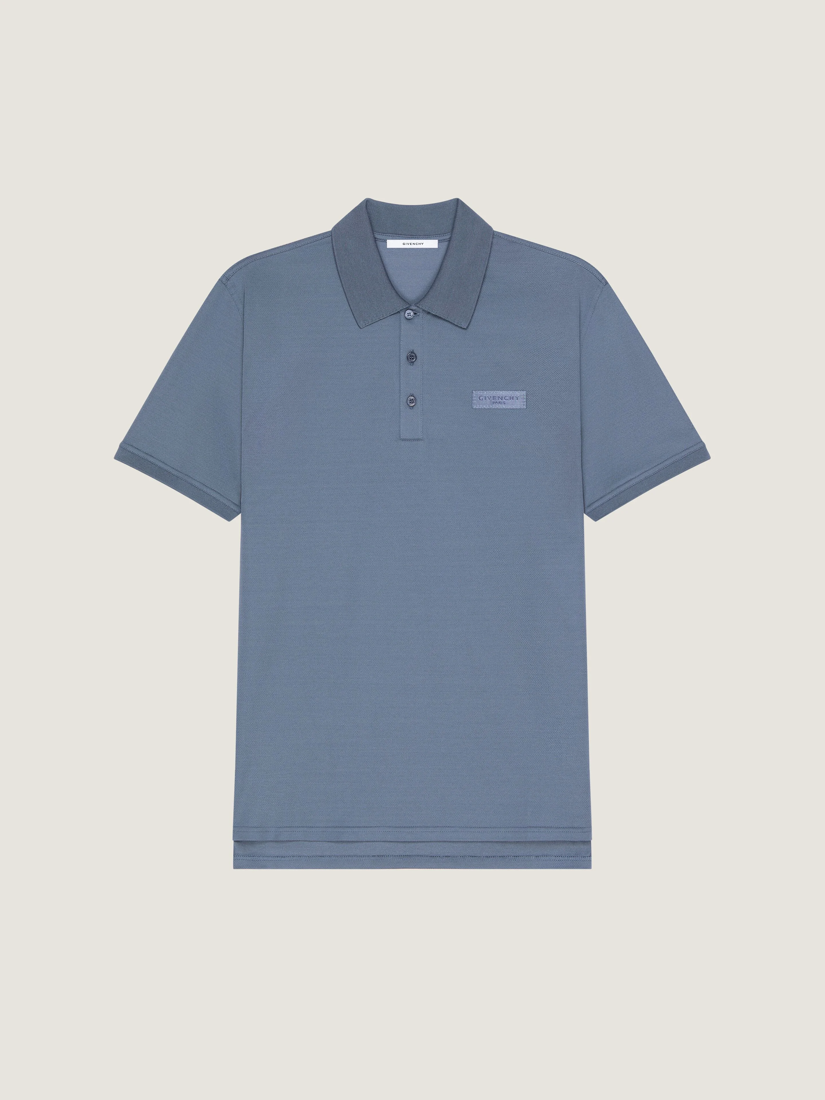 POLO IN COTTON WITH GIVENCHY PARIS GROS GRAIN - 1