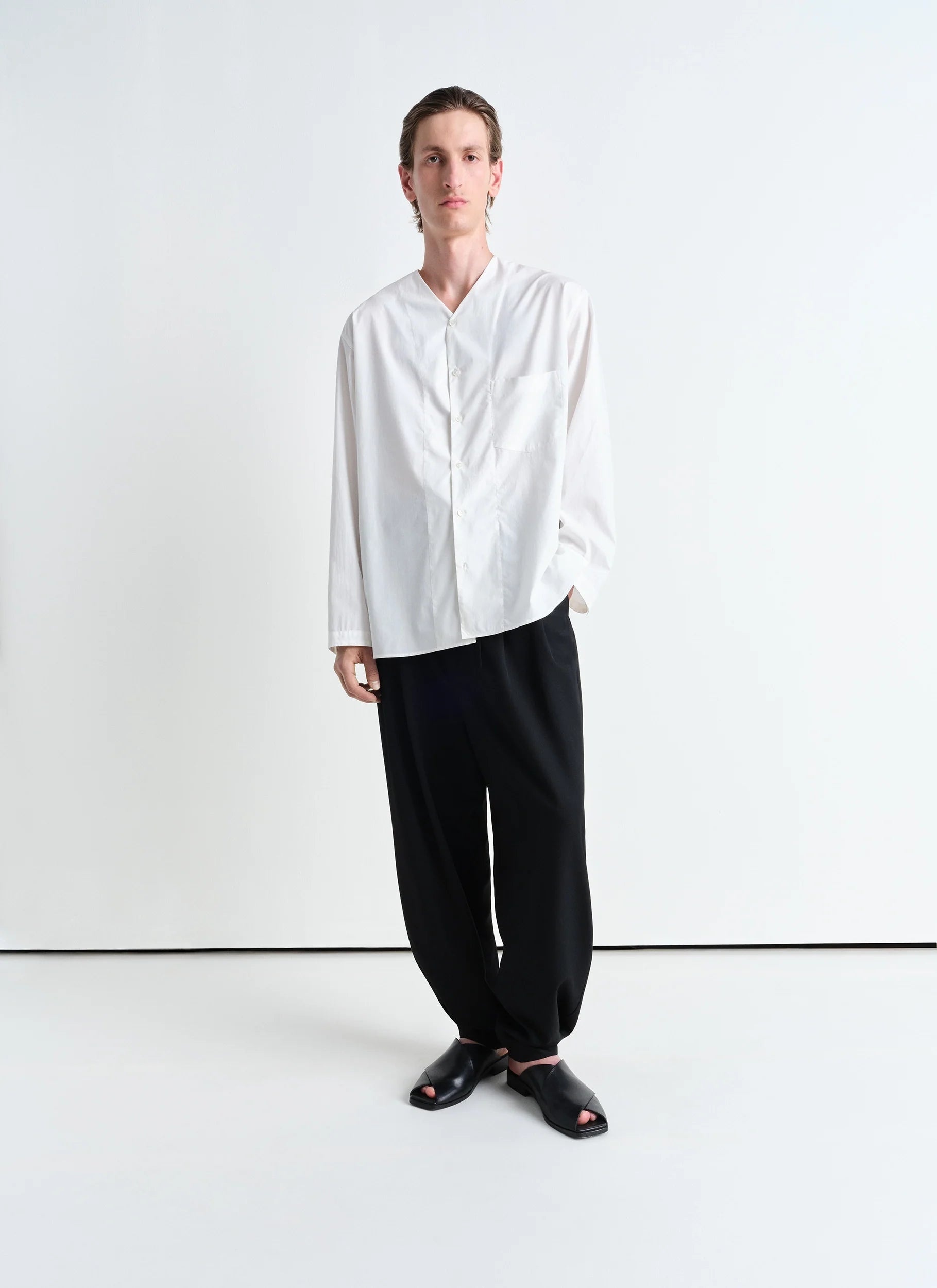 DRAWSTRING PLEATED PANTS - 2