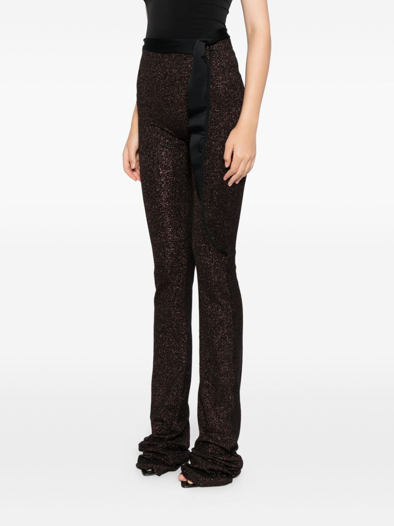 glitter-effect trousers 3
