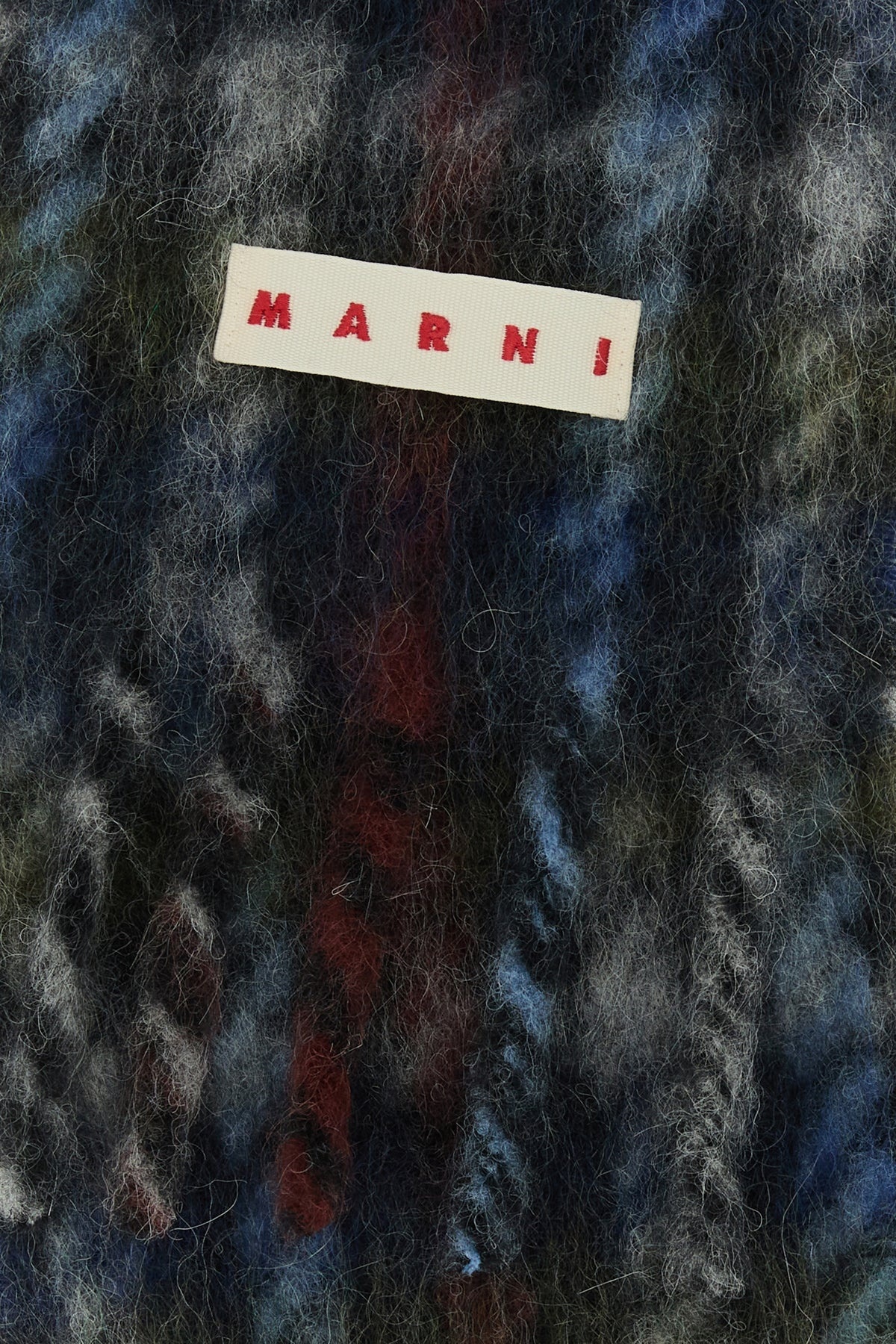Multicolor mohair blend scarf - 2