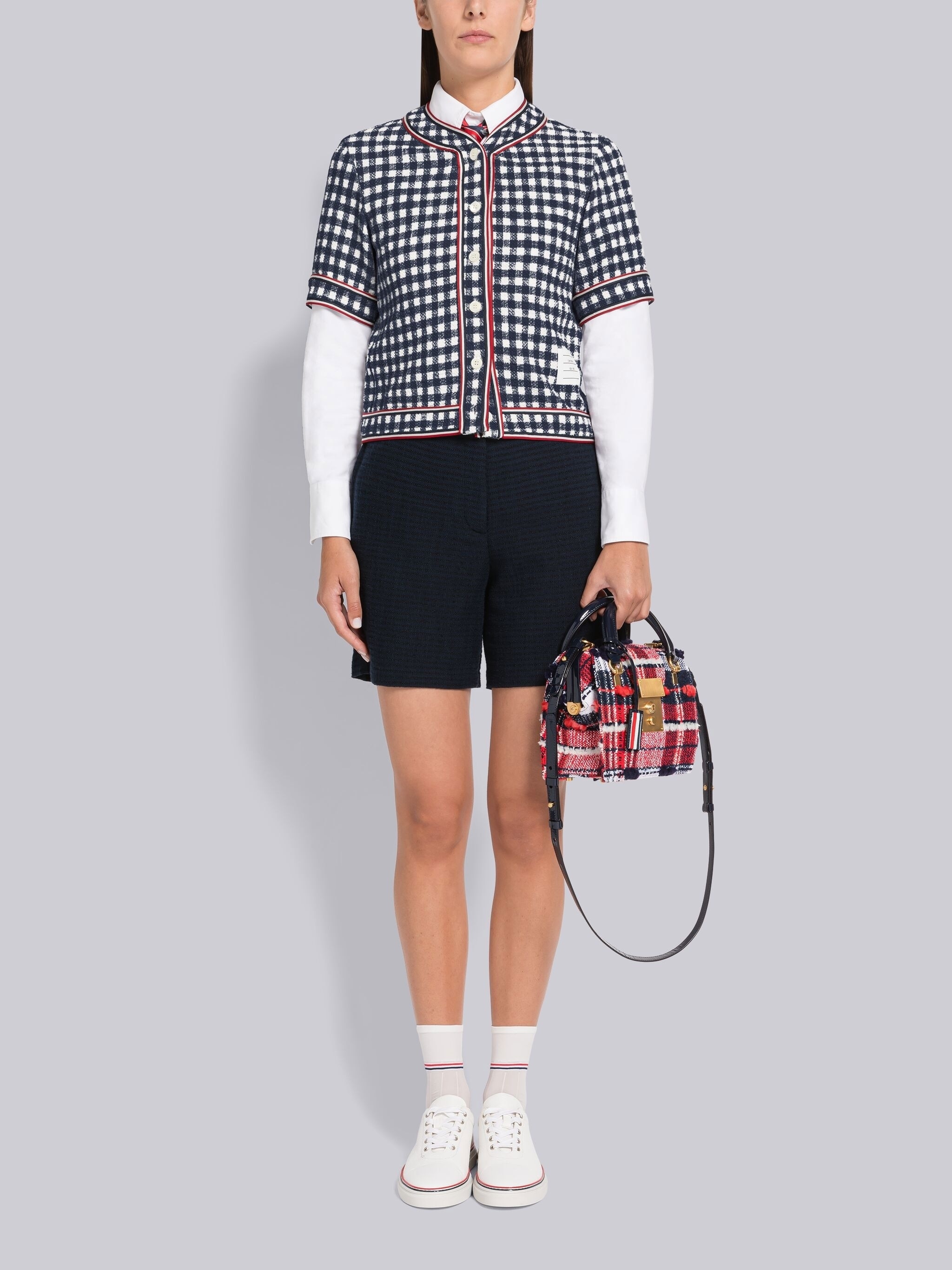 University Stripe High Waisted Short - 4