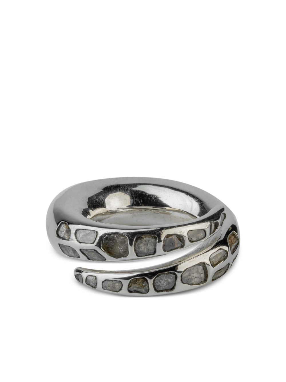 split arc pavé ring - 1