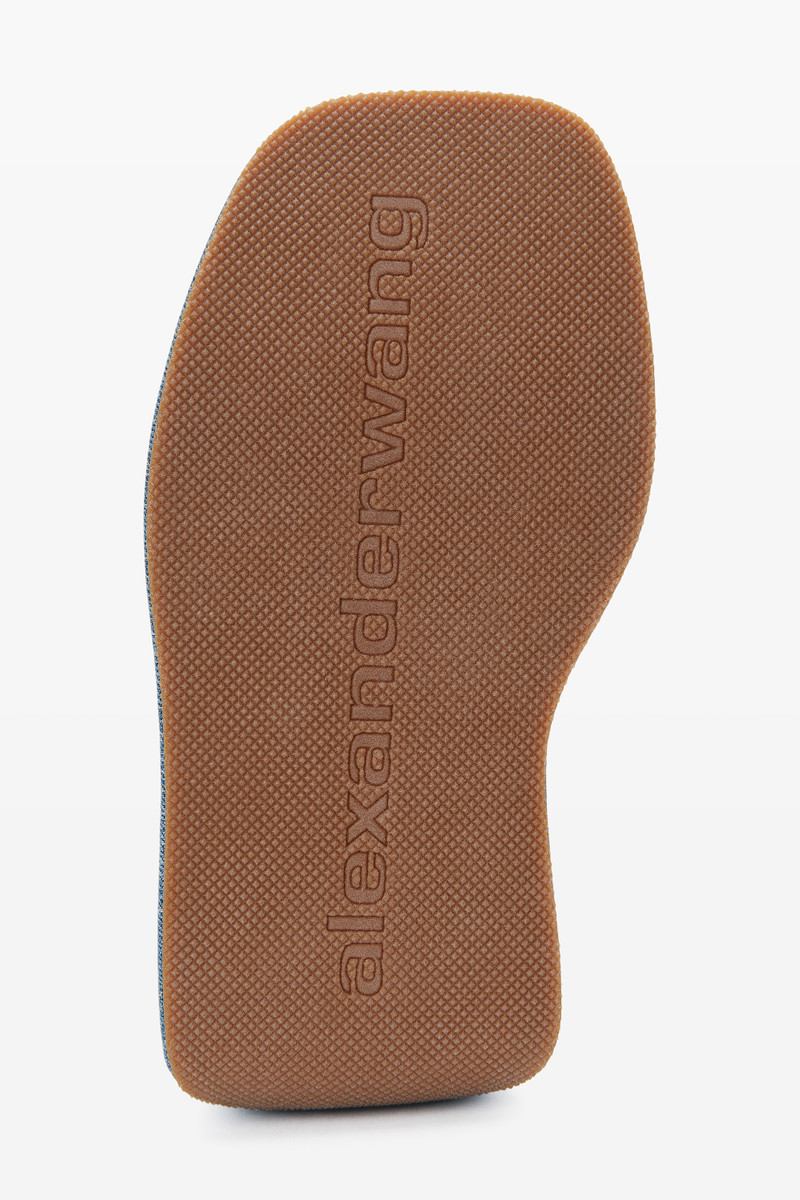 TAJI PLATFORM SANDAL IN WASHED DENIM 3
