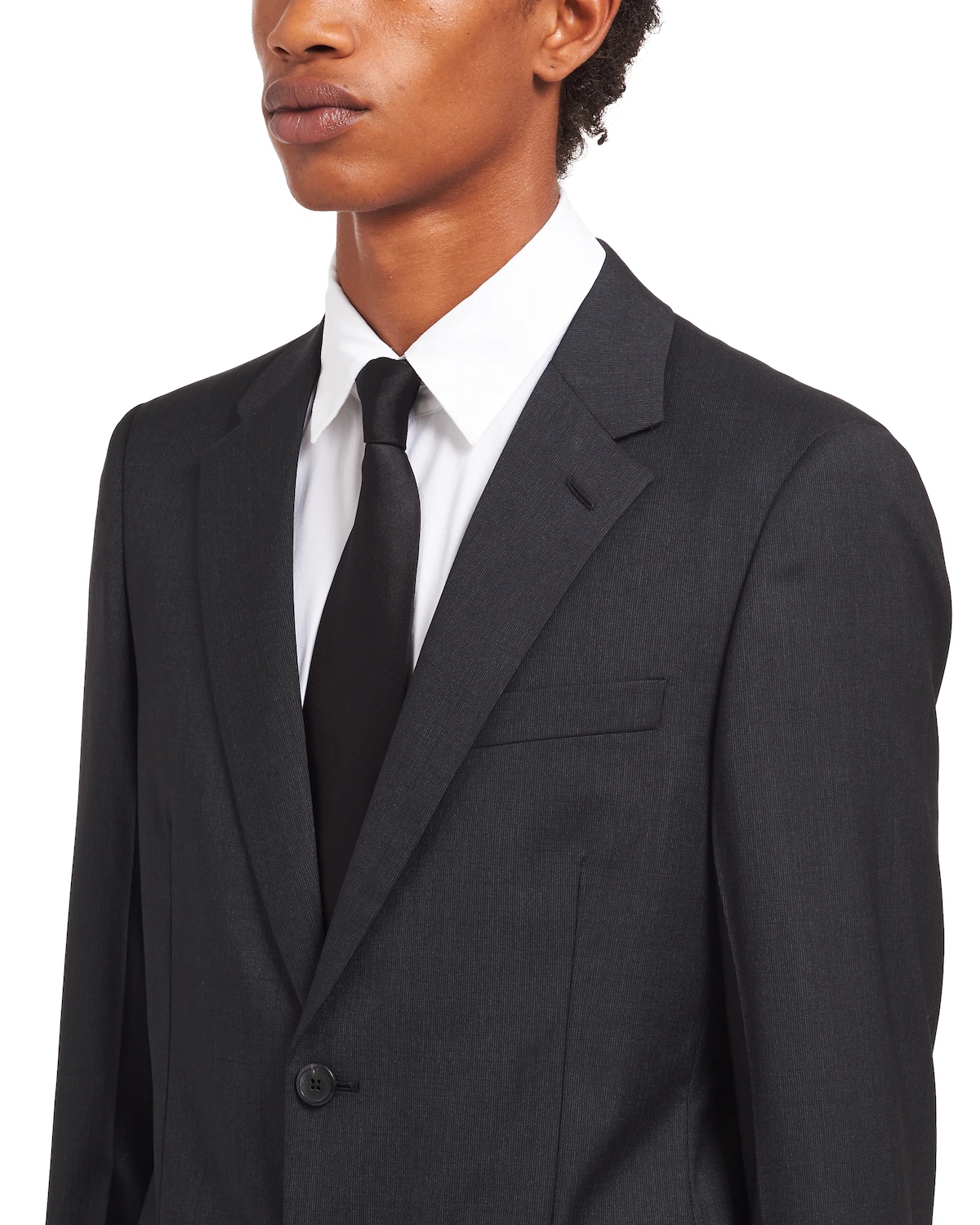 Single-breasted wool suit - 5