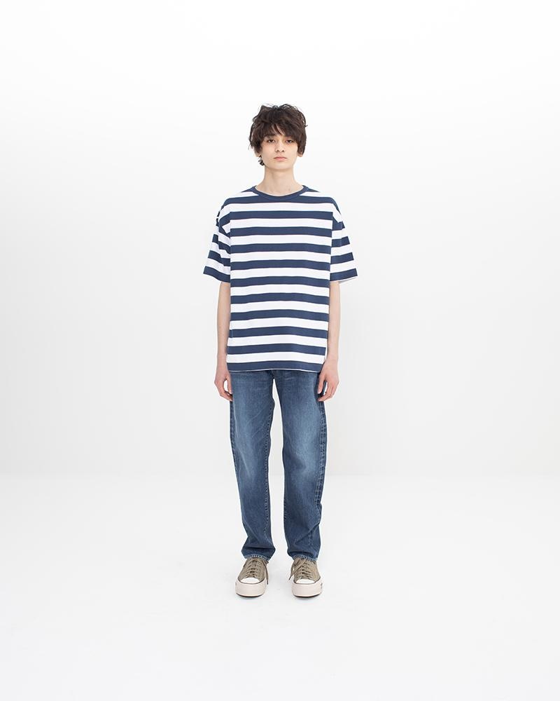 JUMBO XX BORDER TEE S/S NAVY - 3