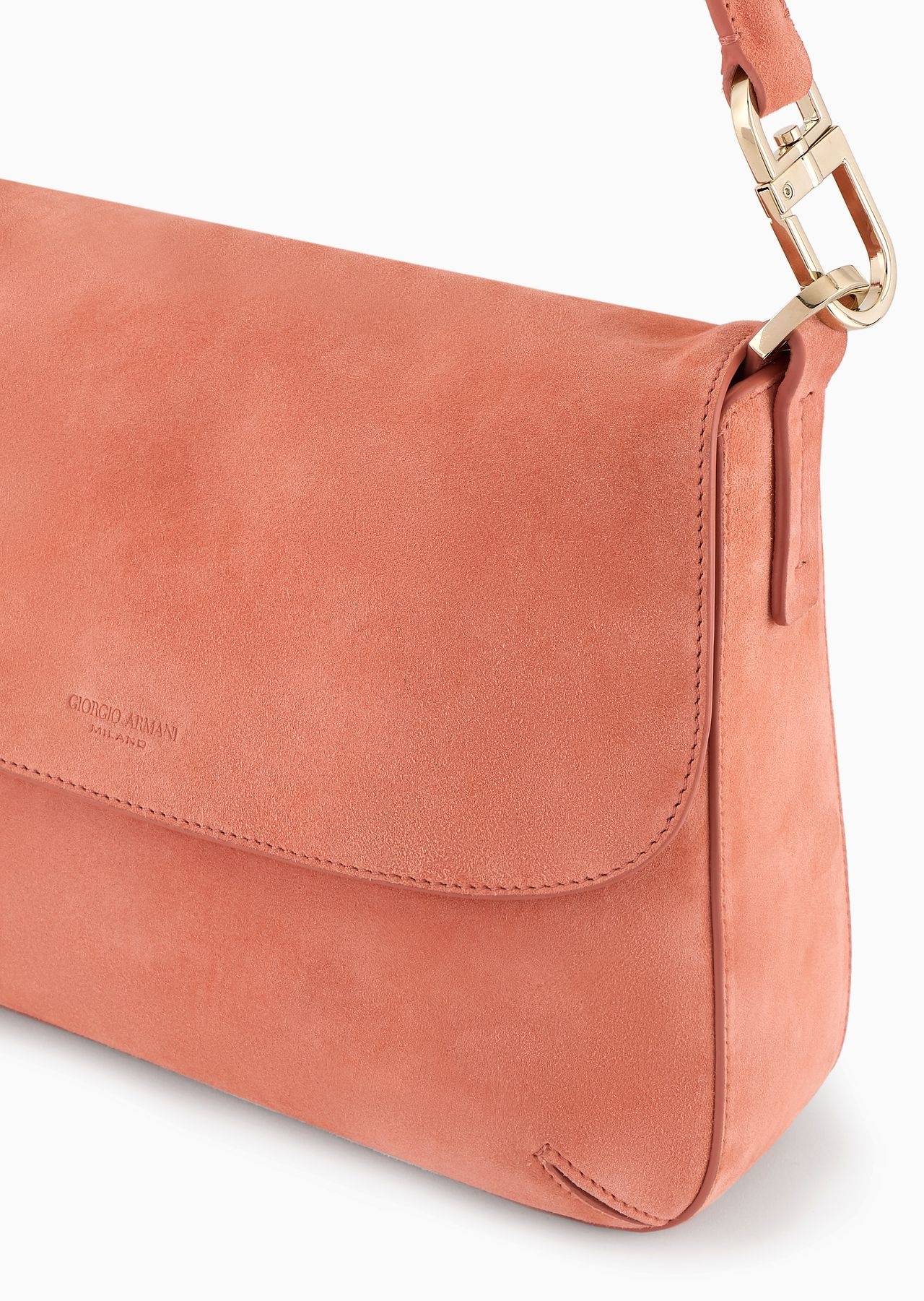 Medium la Prima Soft baguette bag in suede - 6