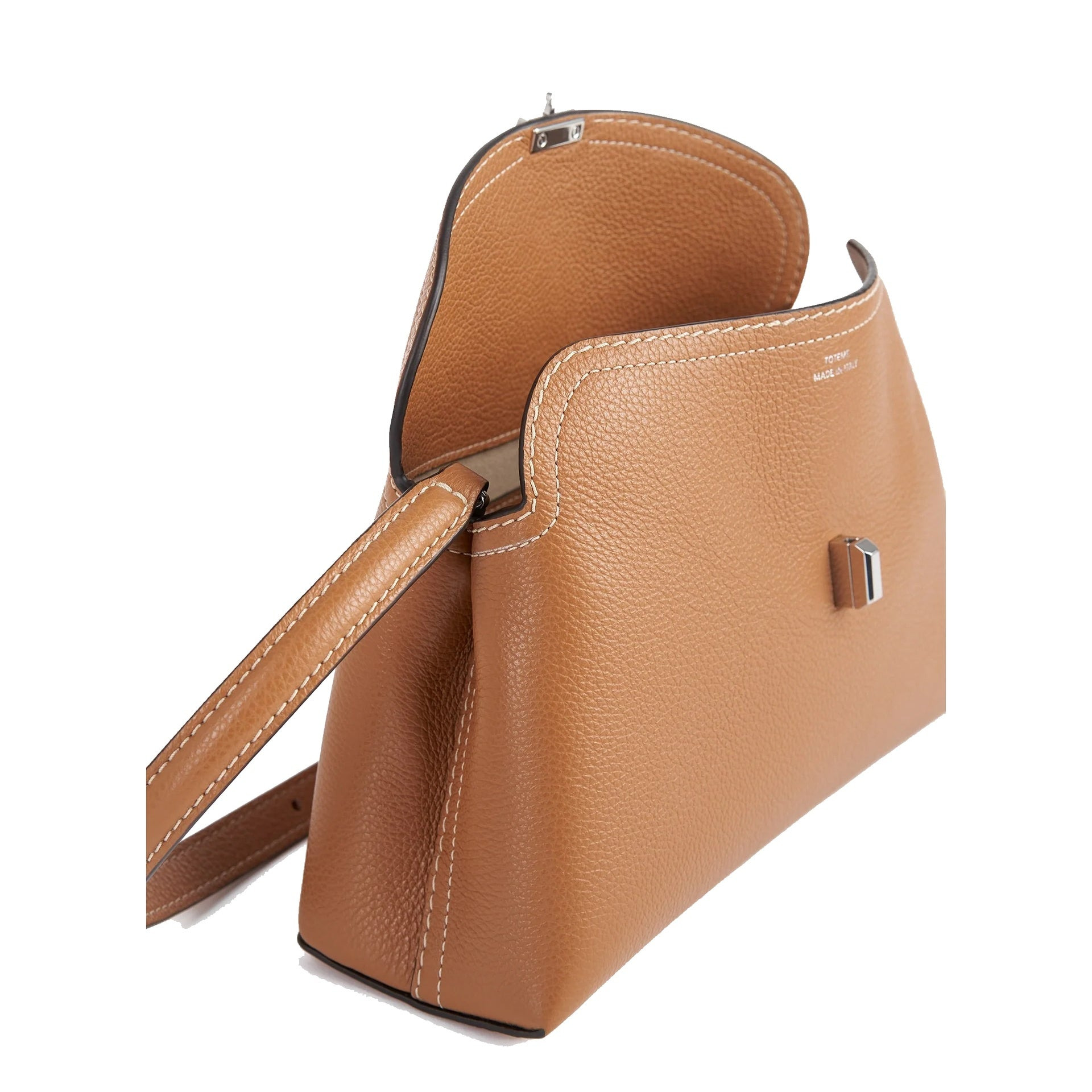 Toteme T-Lock Grained Leather Clutch Bag - 4
