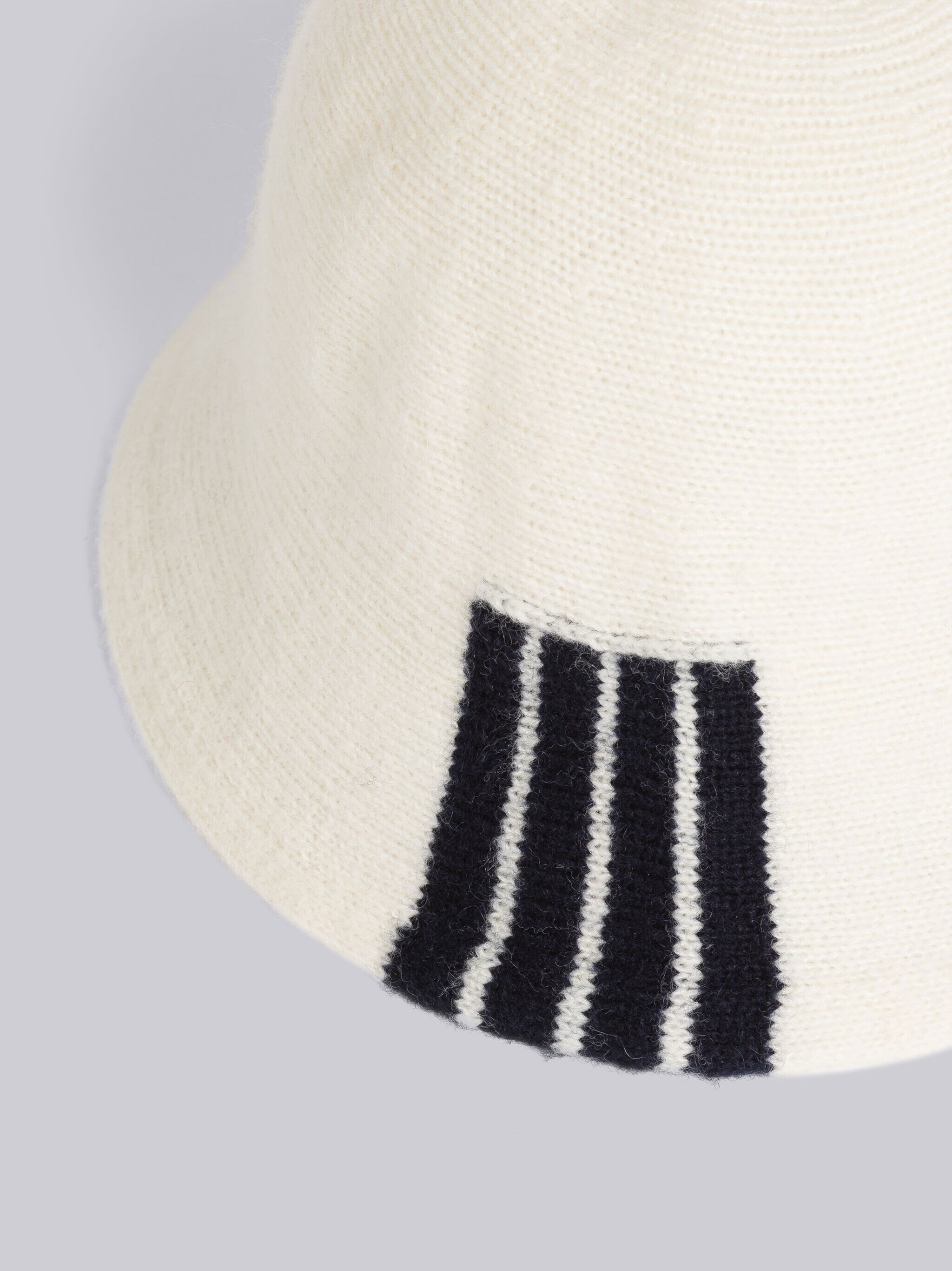 Hairy Silk Cashmere Jersey 4-Bar Bucket Hat - 2