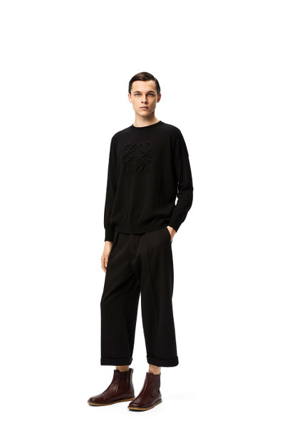 Loewe Anagram stitch sweater in wool and cashmere outlook