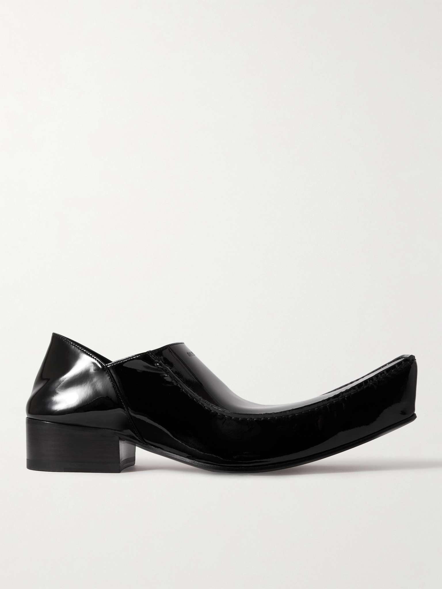 BALENCIAGA Romeo Collapsible-Heel Patent-Leather Loafers