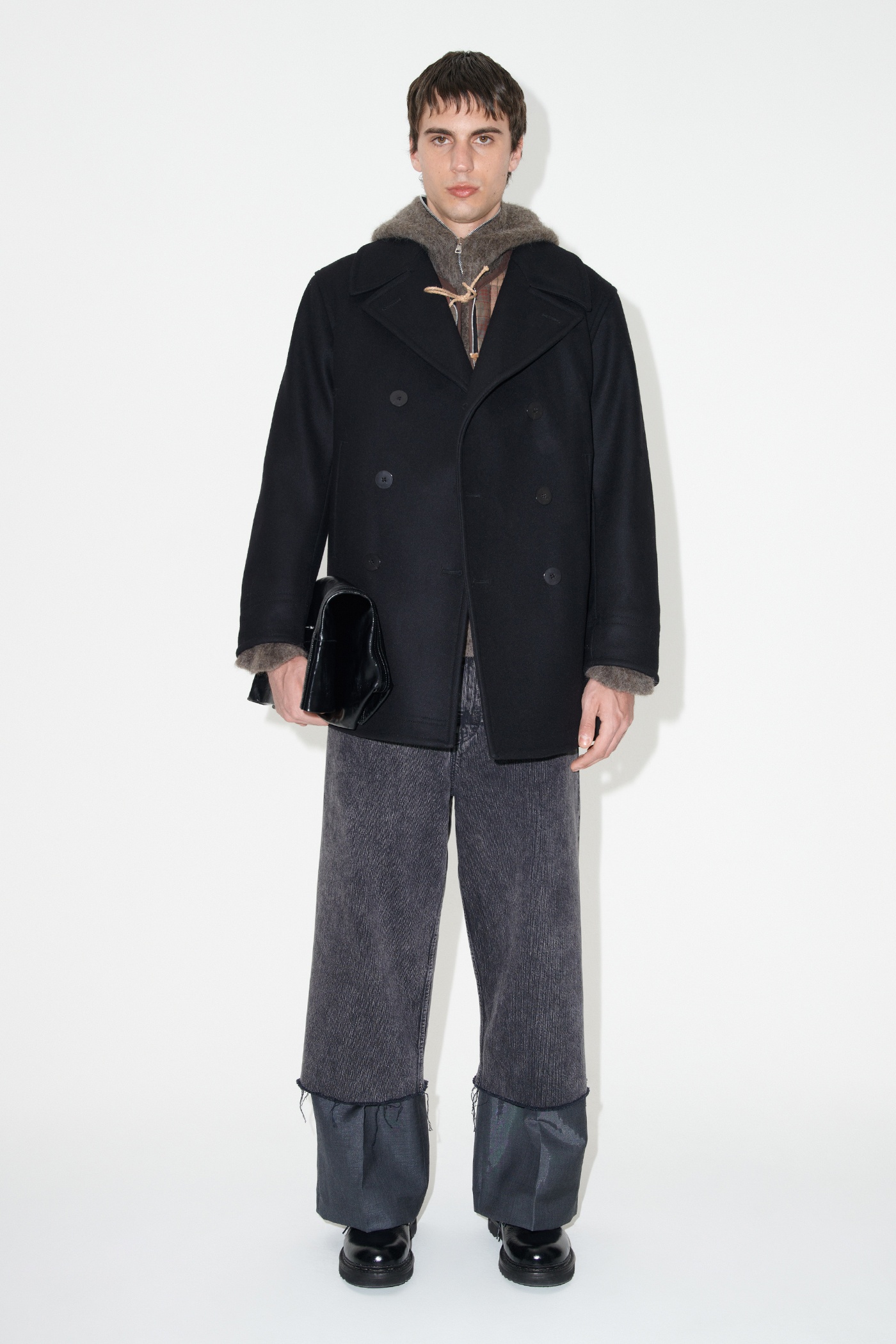 Peacoat Black Opulent Melton - 1