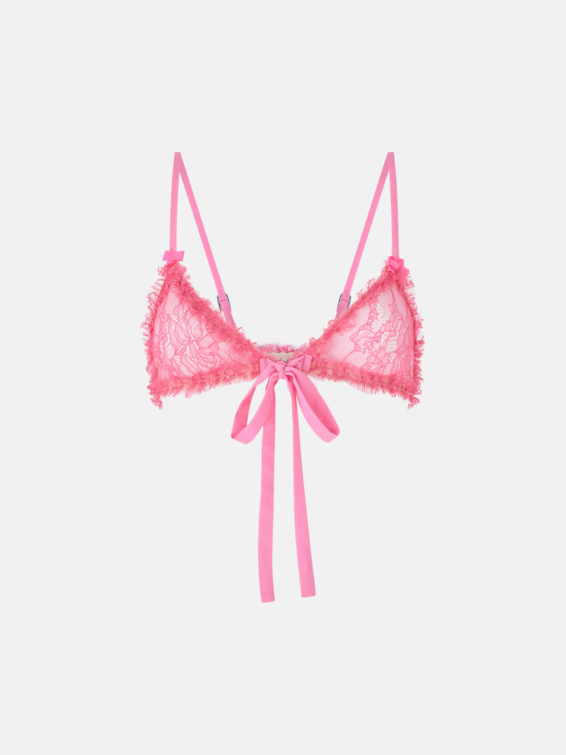 PINK AND RED LACE BRA 1