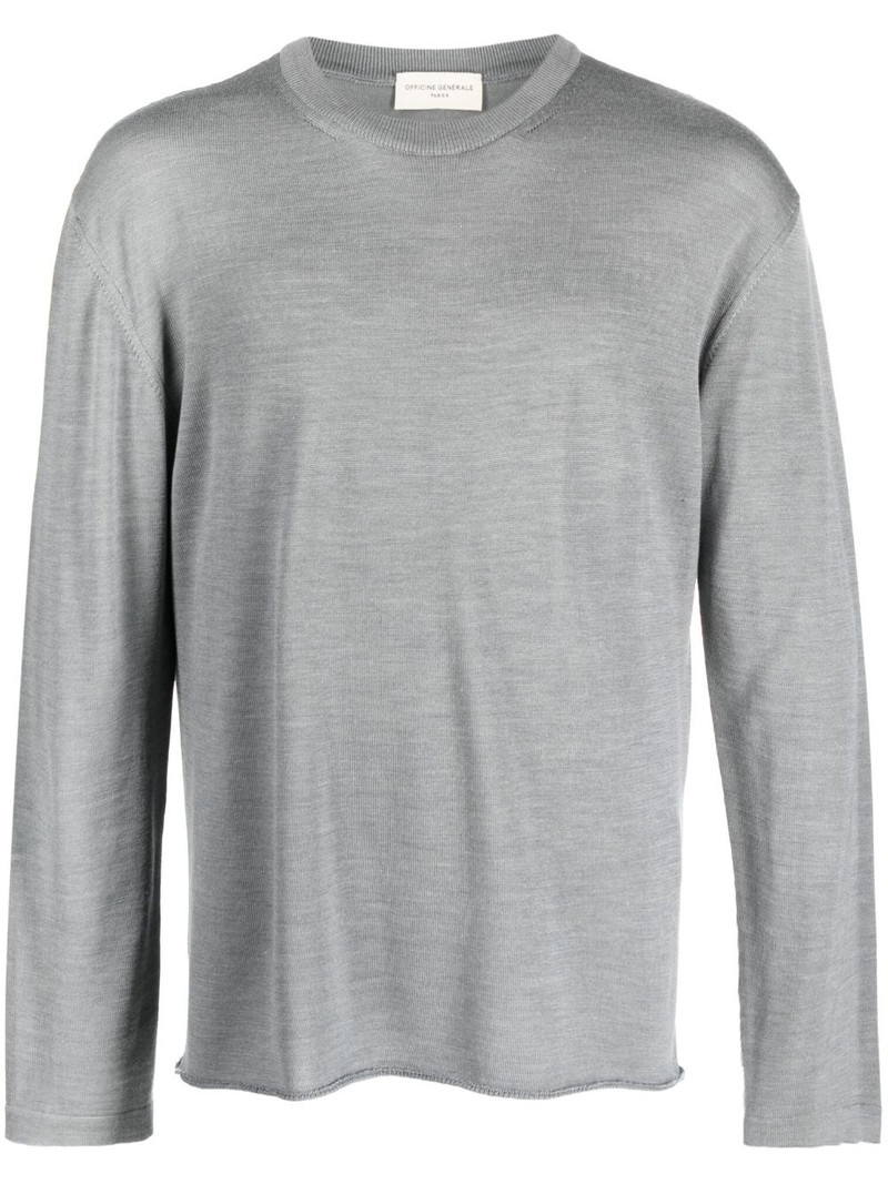 long-sleeve knitted jumper 1