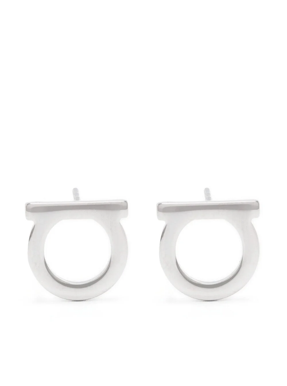 Ferragamo Women Gancini Earrings With Silver-Colored Brass Plate For Women - 1