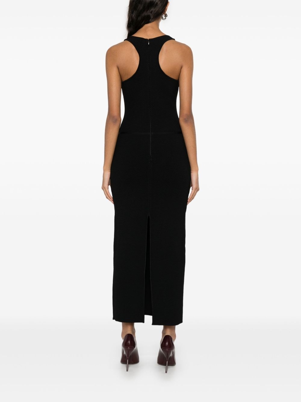 DK-logo knit maxi dress - 4
