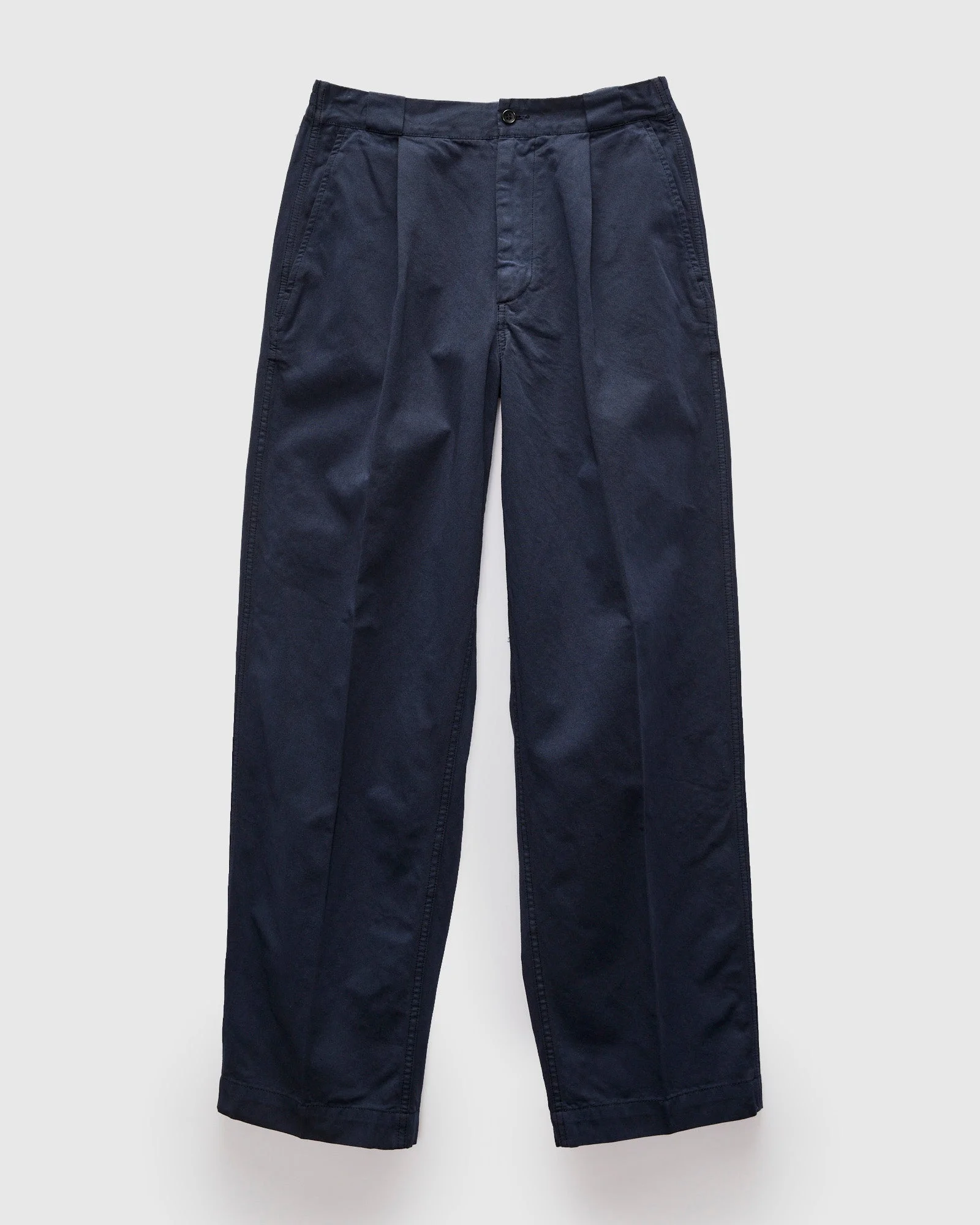 Harbor Twill Cotton Pant in Midnight Navy - 1