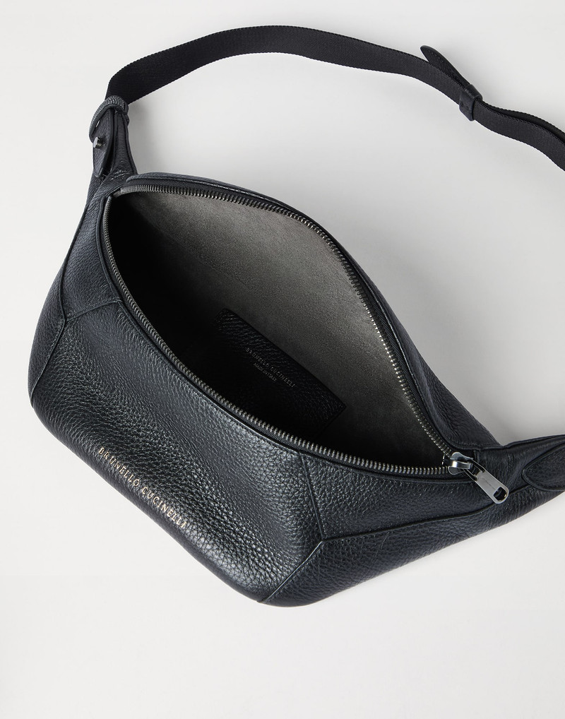 BC Duo belt bag in grained soft leather with monili 4