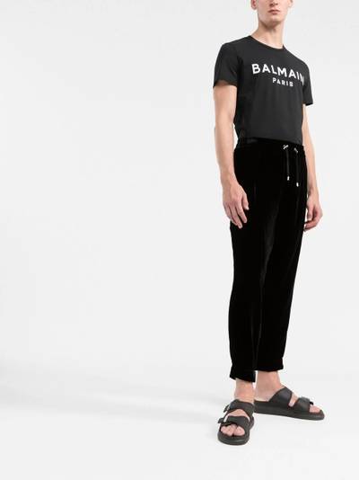 Balmain toggle-fastening track pants outlook