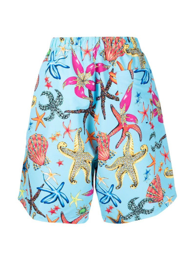 VERSACE coral-print swim shorts outlook