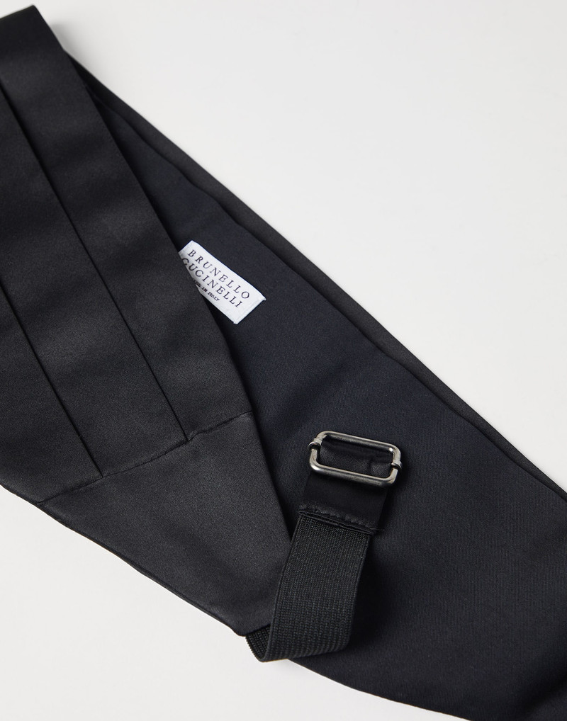 Brunello Cucinelli Cotton and silk satin cummerbund outlook
