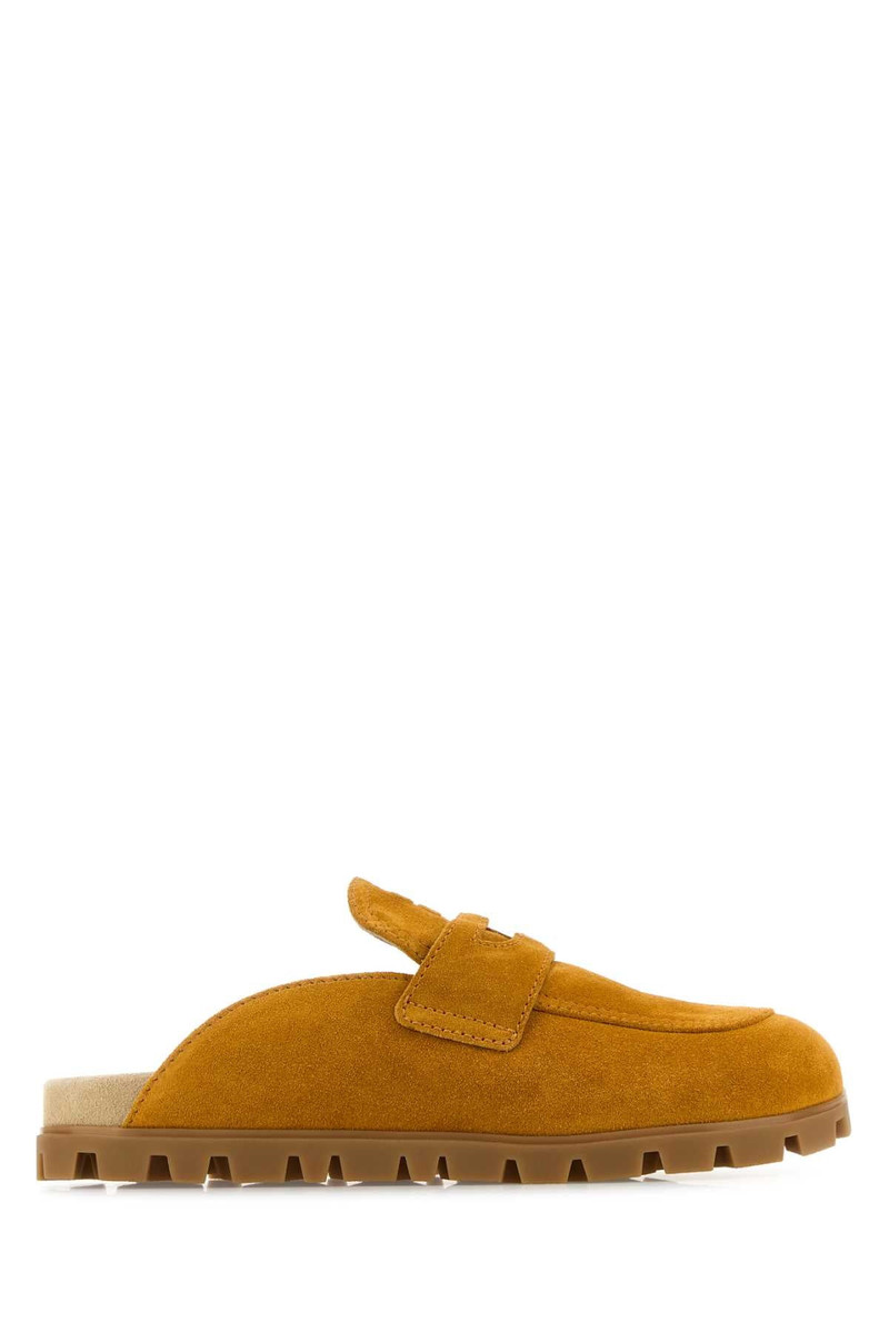 Mustard Suede Slippers Whisky 1