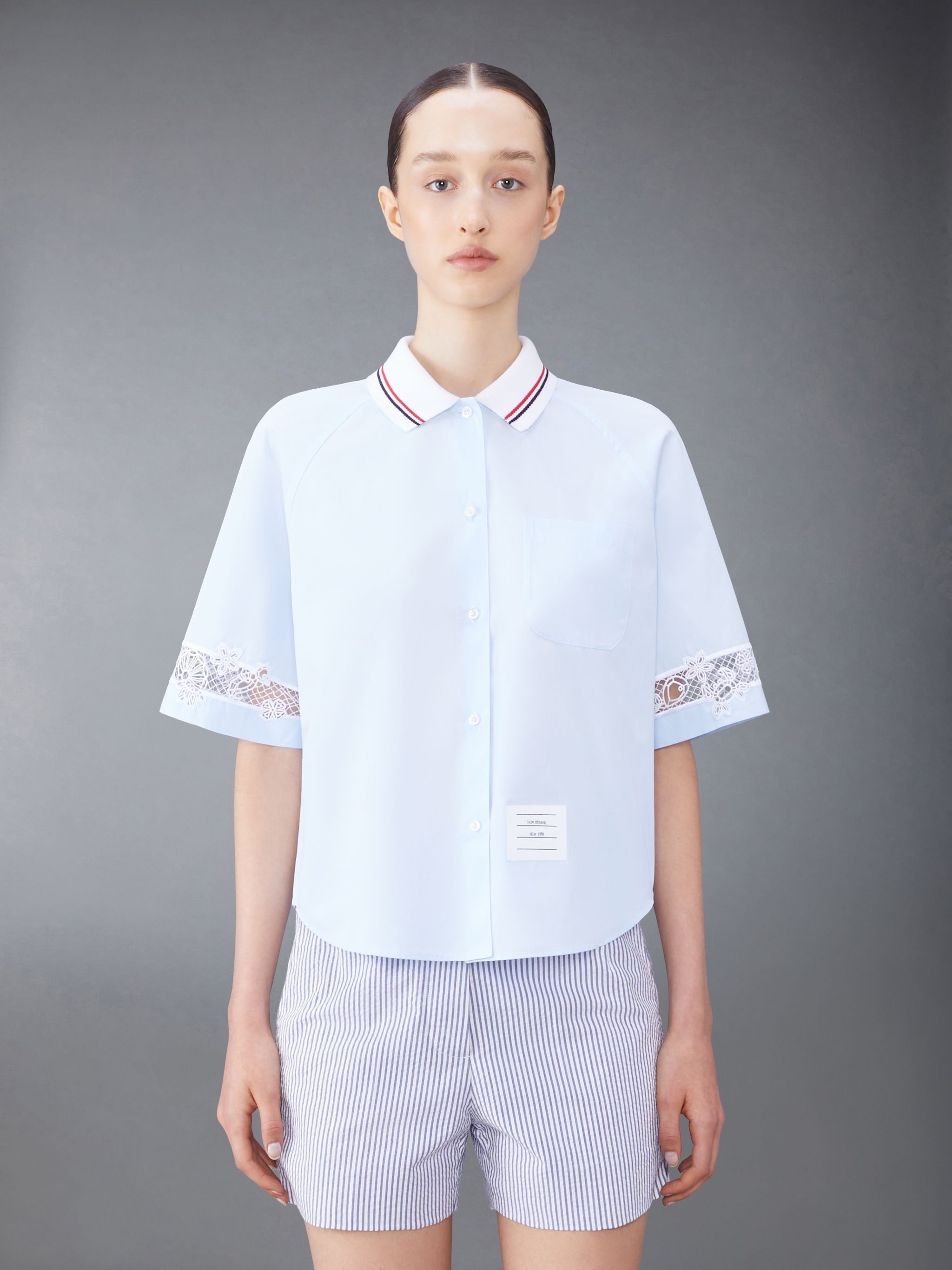 broderie anglaise cotton shirt - 1